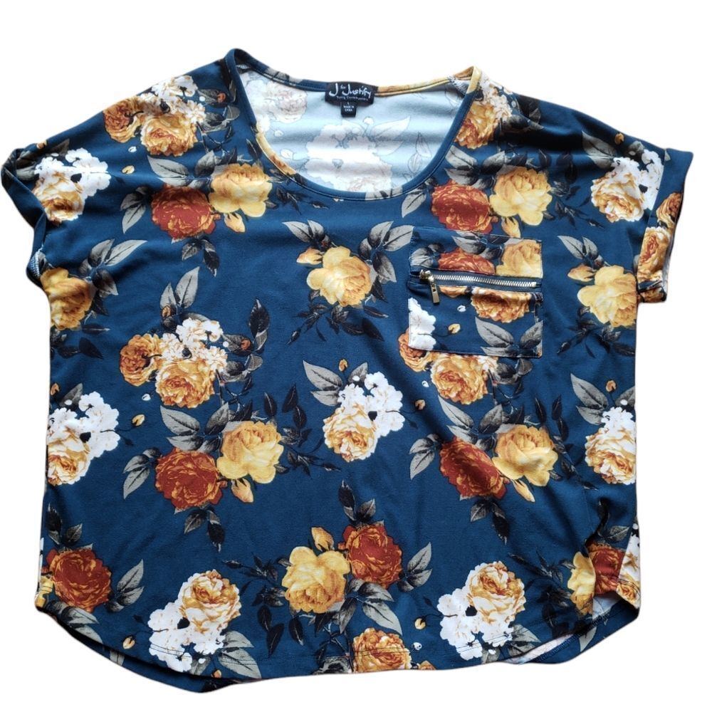 🛍️ Boutique Floral Pocket Top 🌻